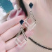 Black Zipper Statement Rhombus Dangle Earrings
