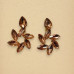 Flower Shape Korean Glass Stone Earrings