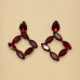 Rhombus Shape Korean Glass Stone Earrings