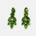 Small Leaf Shape Korean Glass Stone Earrings